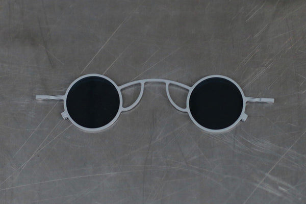 Rigards RG0105TI Series Collection Titanium Freely Removable Double-layer Glasses RG-RG0105TI CLIP-HKLP-F Gray Frame Blue Lenses